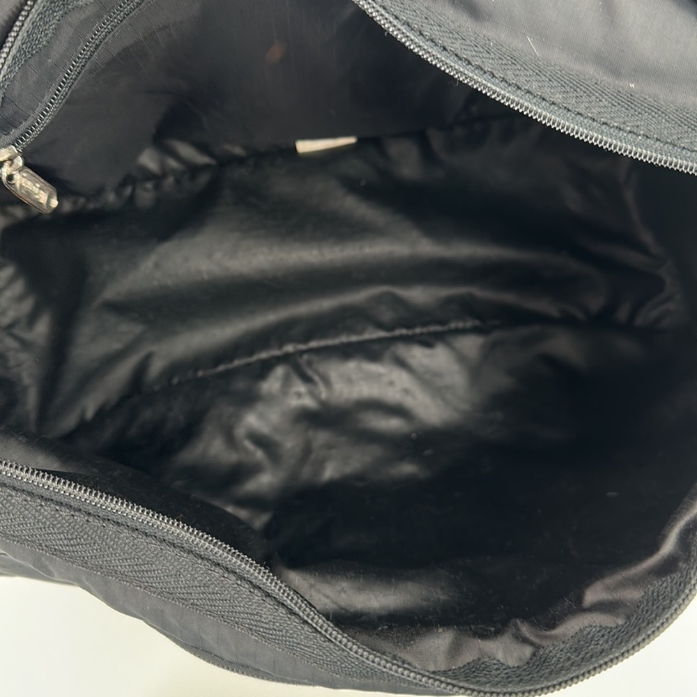 Lesportsac Black Front Flap Adjustable Strap Messenger Bag - Picture 9 of 16